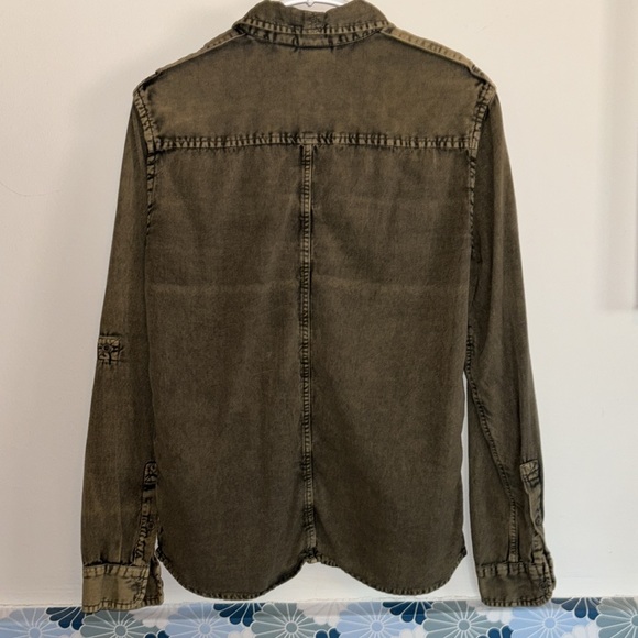 Anthropologie Three Feathers Button-Up Shirt, Size Medium - Picture 2 of 11